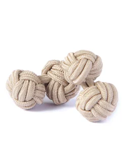 Assortiment de boutons de manchette passementerie pure soie unie