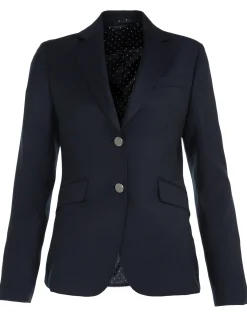 Blazer Daniela natté pure laine à boutons dorés