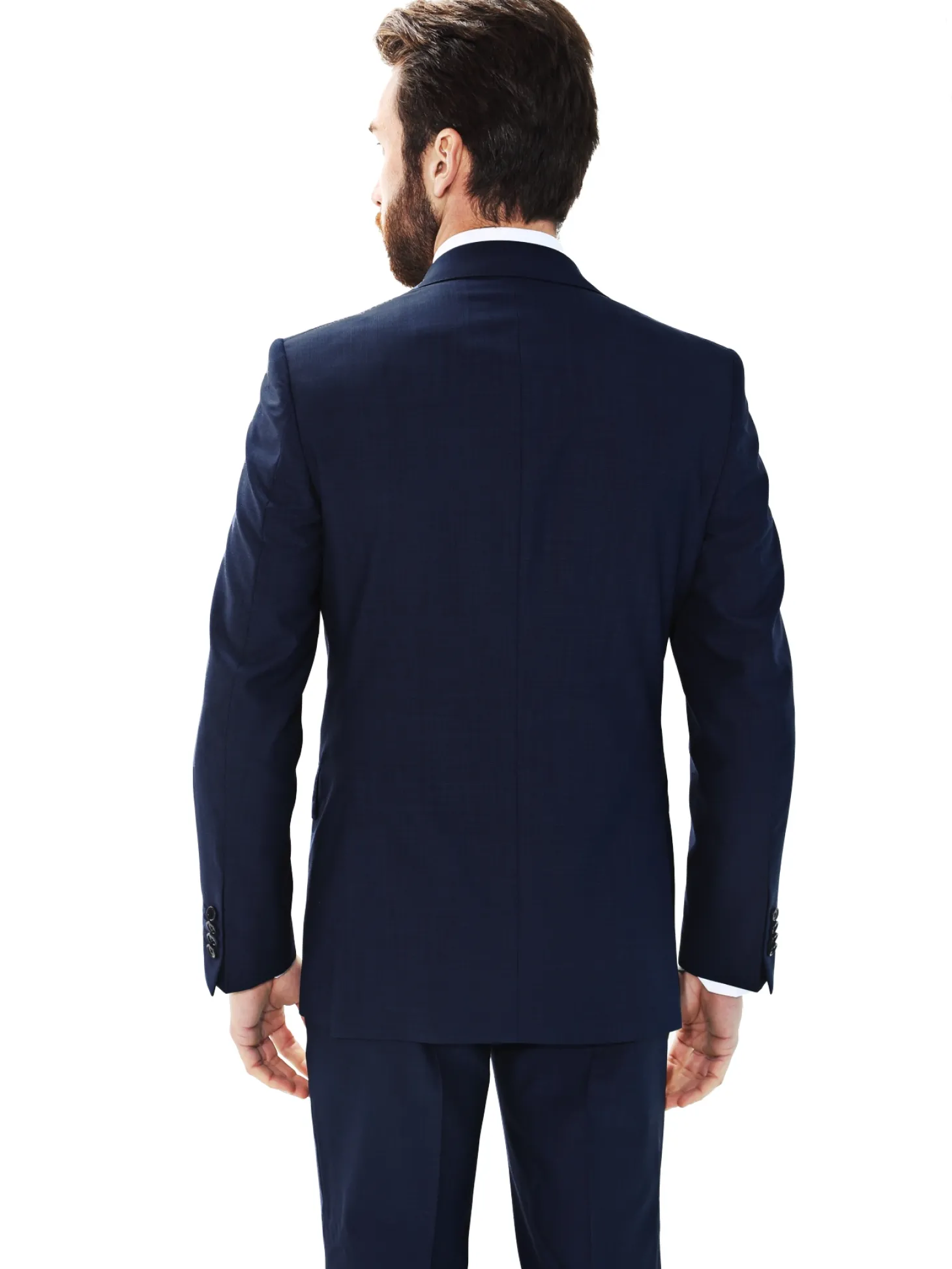 Blazer Didier grande taille ajusté pure laine piquée boutons argentés Tissus Reda