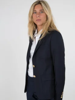 Blazer Lauren pure laine à boutons dorés