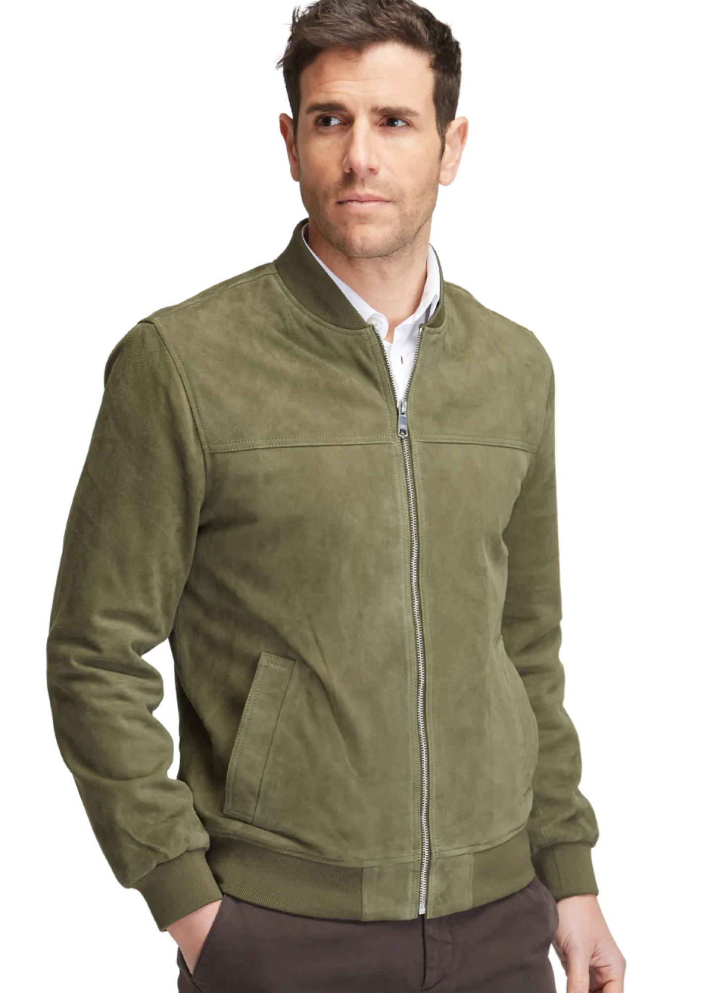 Blouson Teddy en daim