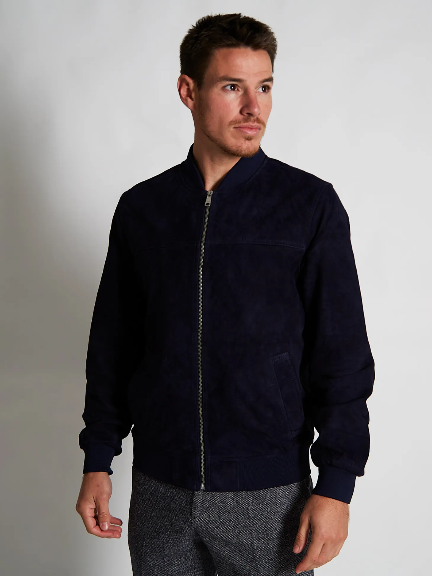 Blouson Teddy en daim