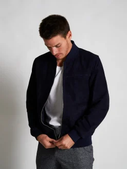 Blouson Teddy en daim