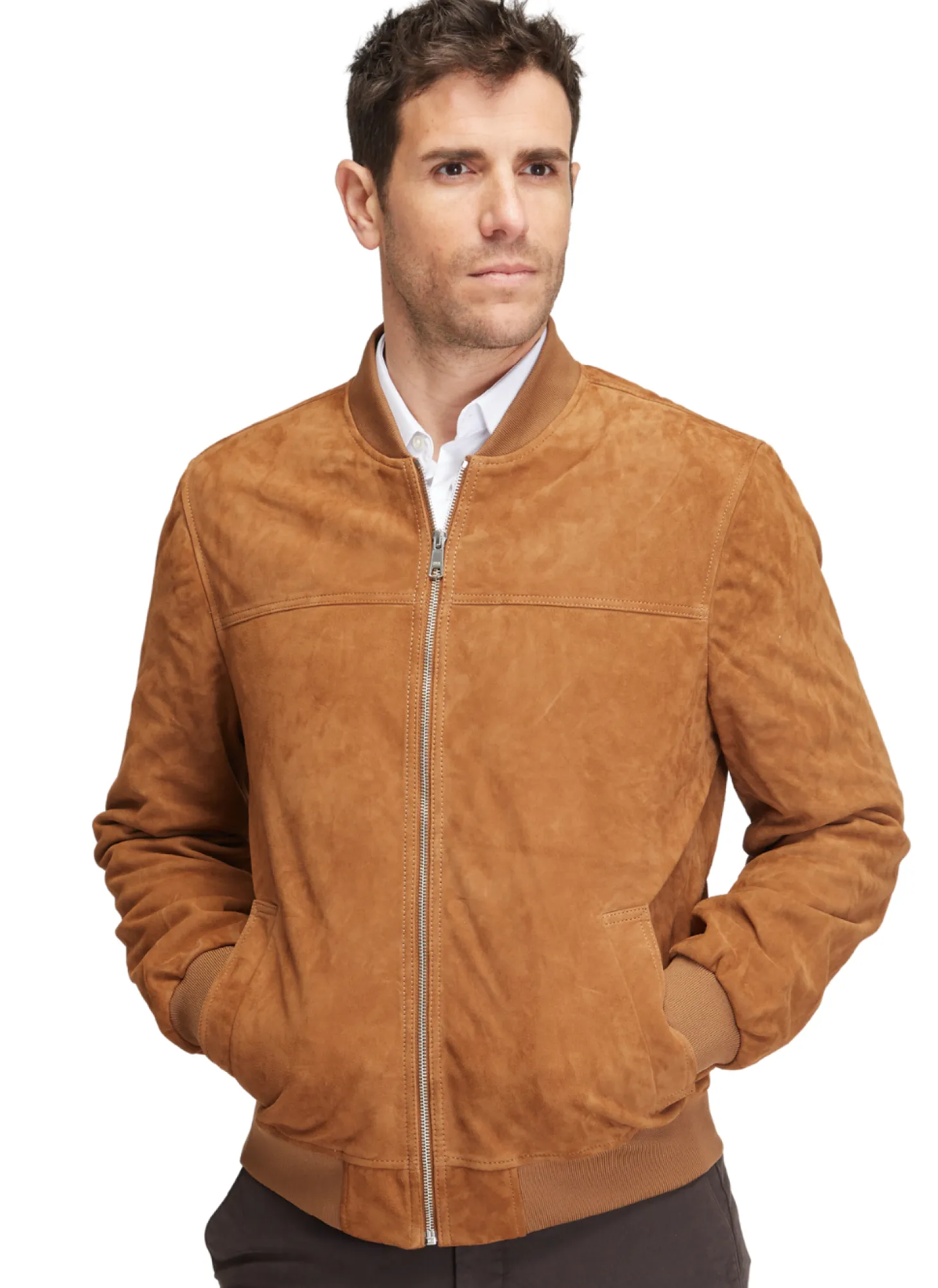 Blouson Teddy en daim