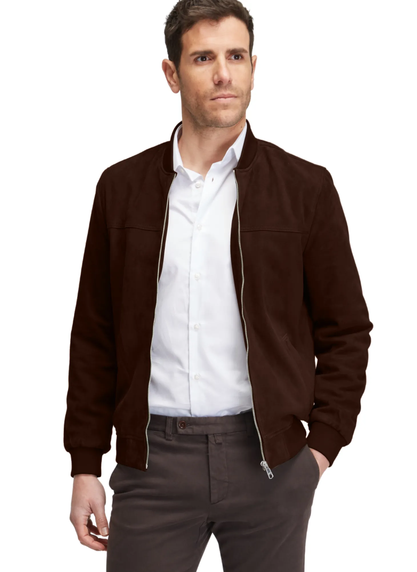 Blouson Teddy en daim