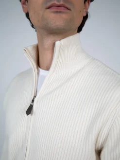 Cardigan zippé laine & cachemire jauge 7 Miguel