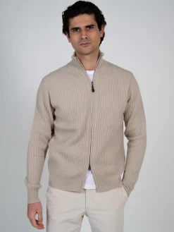 Cardigan zippé laine & cachemire jauge 7 Miguel