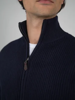 Cardigan zippé laine & cachemire jauge 7 Miguel