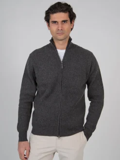 Cardigan zippé laine & cachemire jauge 7 Miguel