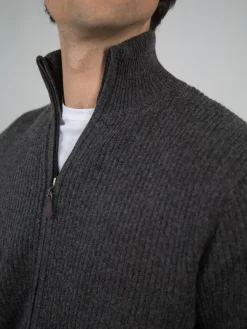 Cardigan zippé laine & cachemire jauge 7 Miguel
