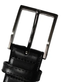 Ceinture homme cuir lisse surpiqué ton sur ton