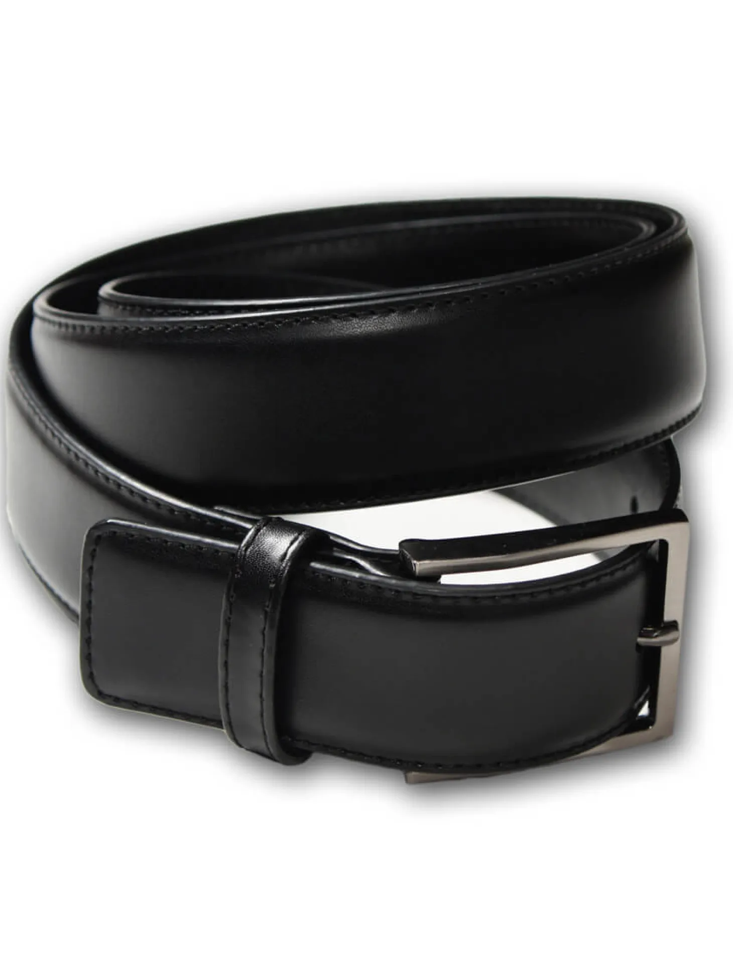 Ceinture homme cuir lisse surpiqué ton sur ton