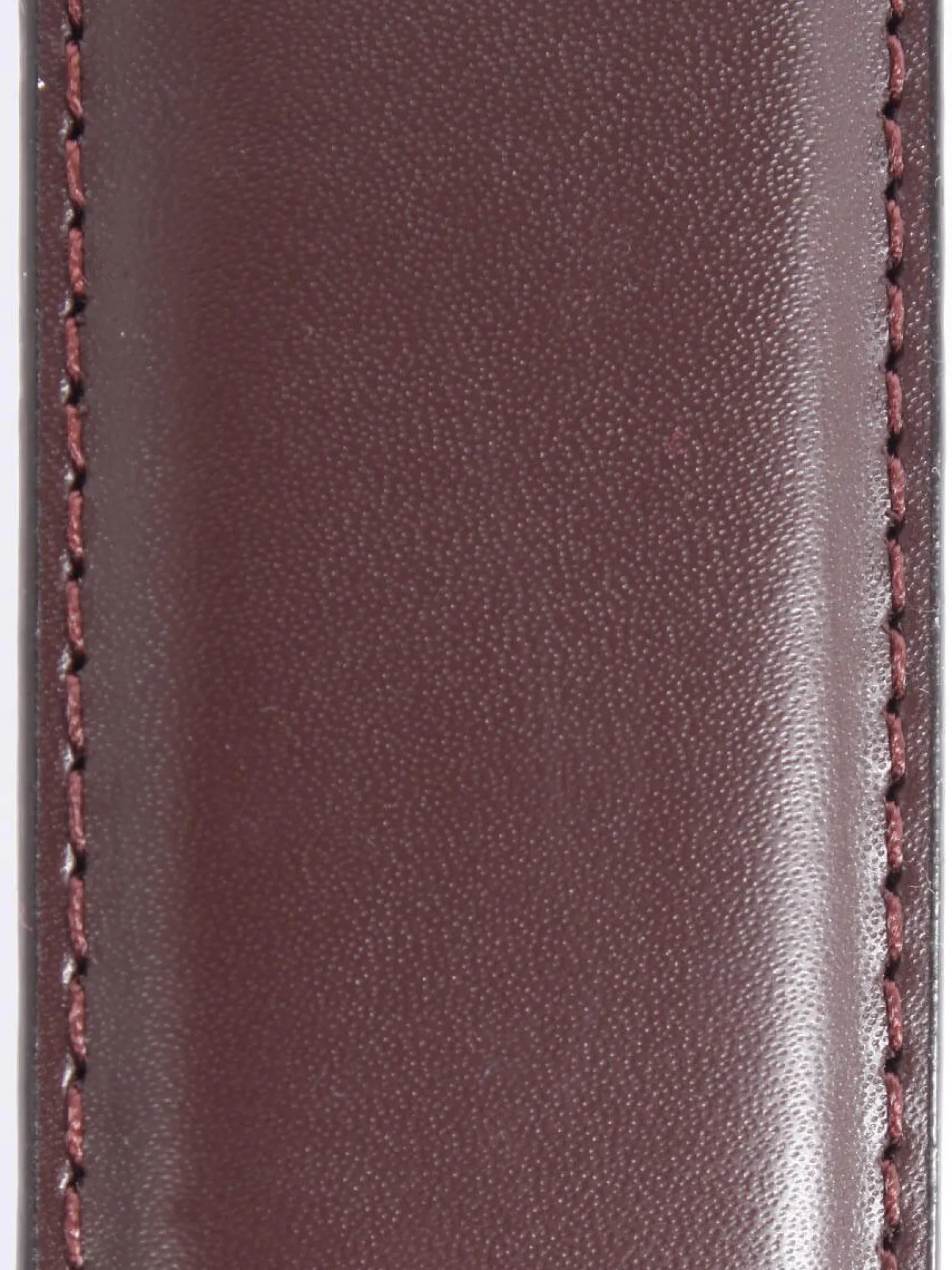 Ceinture homme cuir lisse surpiqué ton sur ton
