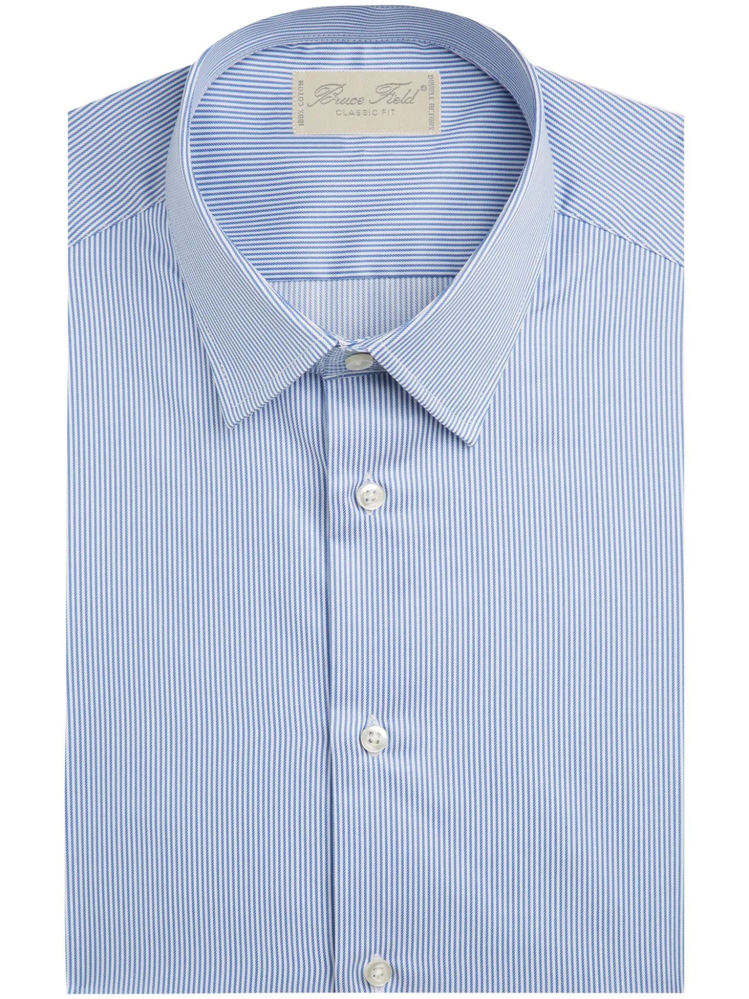 Chemise Alexian coupe classique pur coton à rayures Pessoa