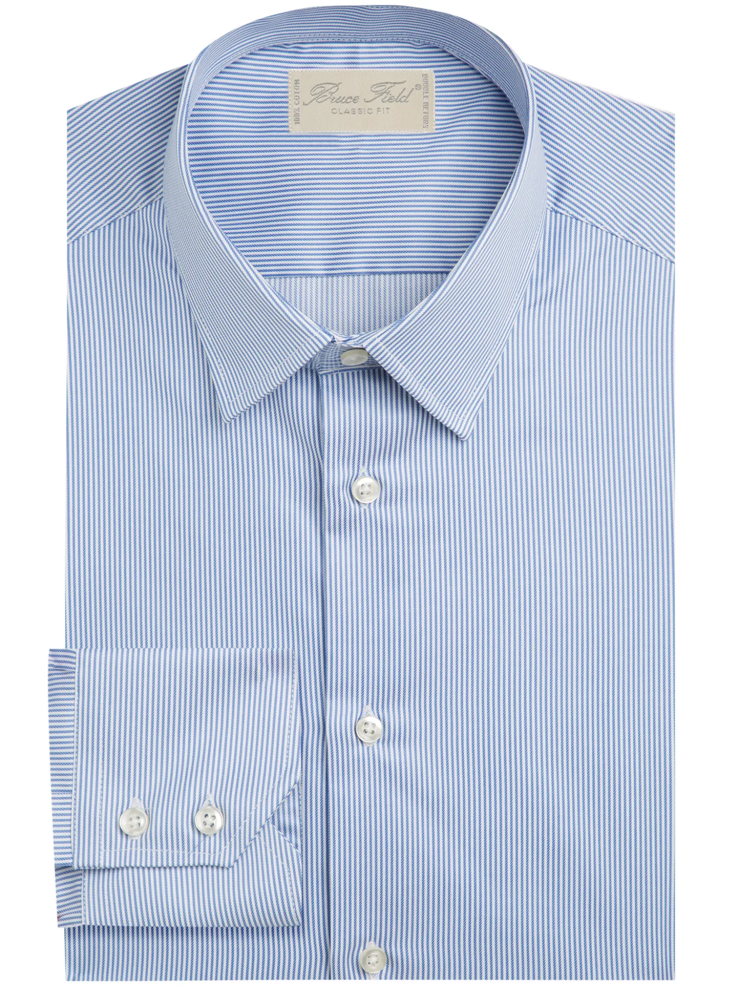 Chemise Alexian coupe classique pur coton à rayures Pessoa