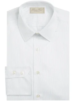 Chemise Alexian coupe classique pur coton à fines rayures Macon