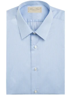 Chemise Alexian coupe classique pur coton à fines rayures Lausanne