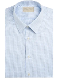 Chemise Alexian coupe classique pur coton à carreaux Menton