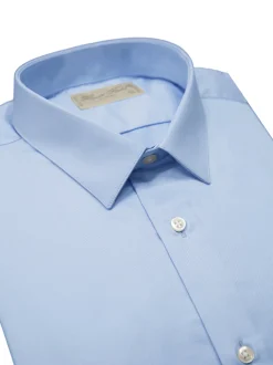 Chemise Benton cintrée pur coton unie Palma