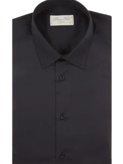 Chemise Benton cintrée pur coton unie Palma