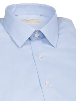 Chemise Benton cintrée pur coton finement rayée Monarques