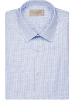 Chemise Benton cintrée pur coton à petits carreaux Menton
