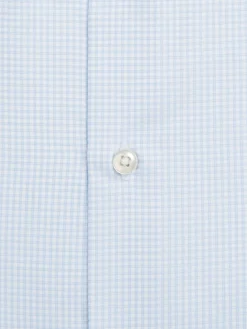 Chemise Benton cintrée pur coton à petit carreaux Mondragone