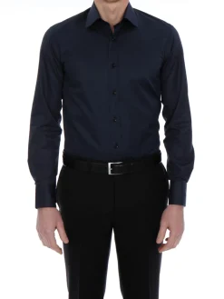 Chemise Benton cintrée pur coton unie Palma