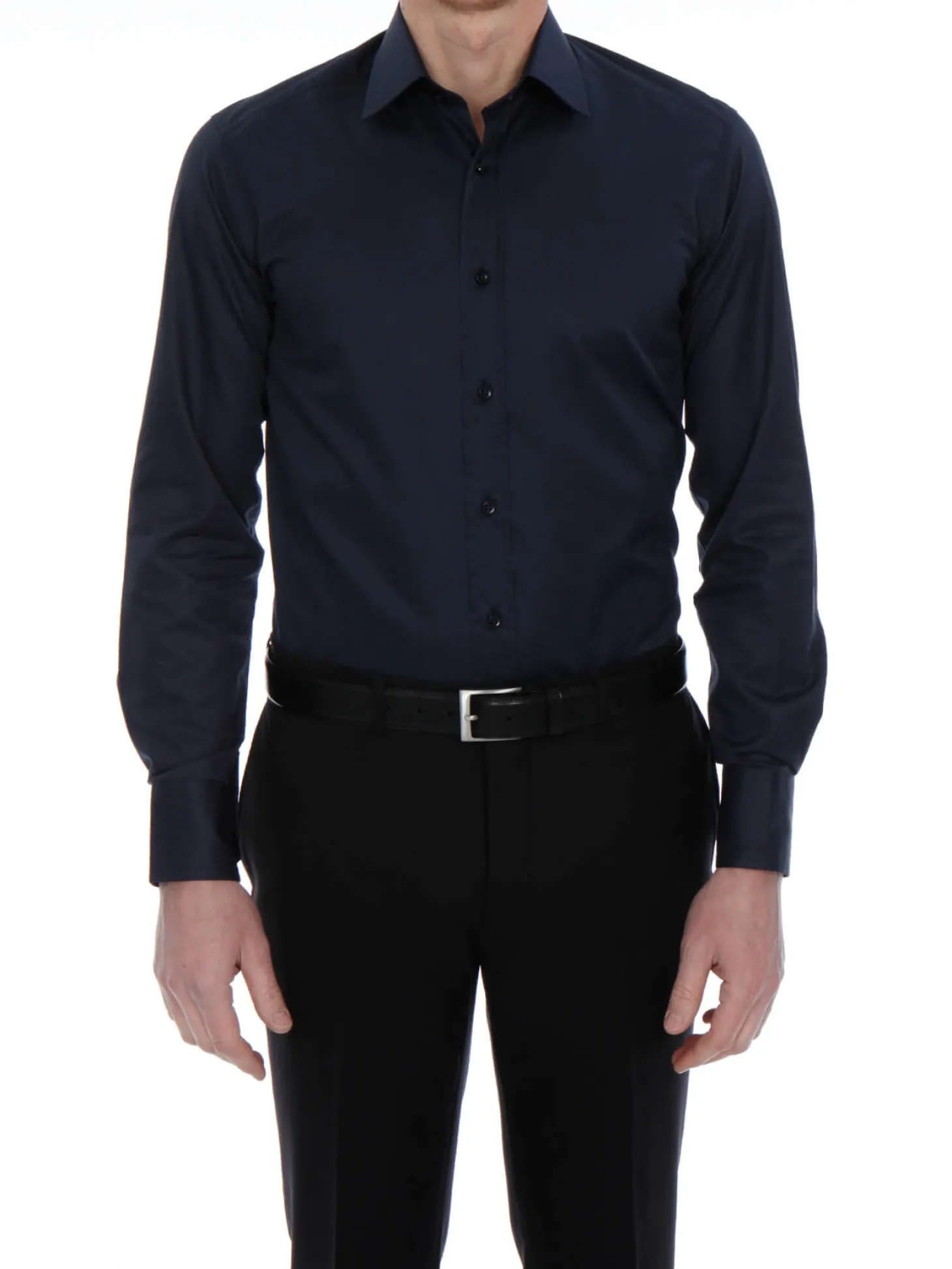 Chemise Benton cintrée pur coton unie Palma