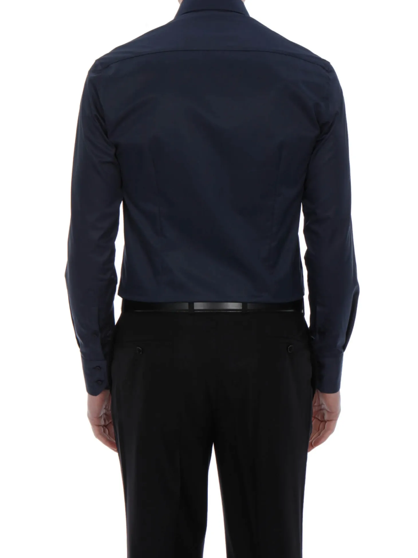 Chemise Benton cintrée pur coton unie Palma