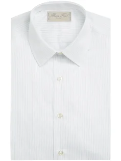 Chemise Benton cintrée pur coton à fines rayures Macon