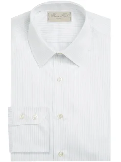 Chemise Benton cintrée pur coton à fines rayures Macon