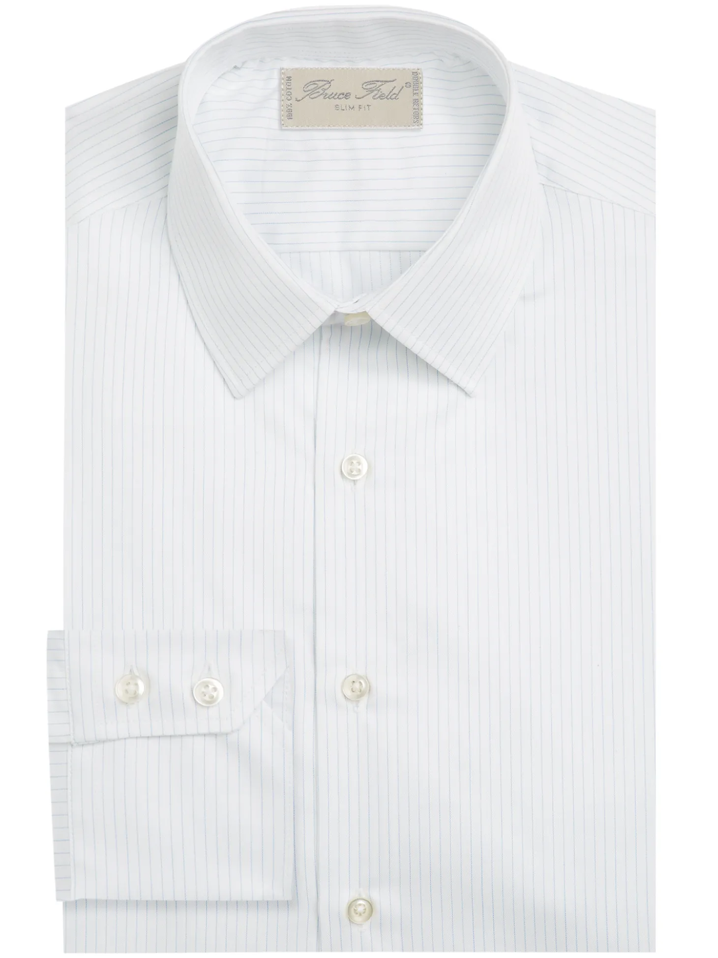 Chemise Benton cintrée pur coton à fines rayures Macon