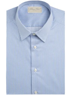 Chemise Benton cintrée pur coton à fines rayures Pessoa
