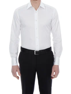 Chemise Benton cintrée pur coton unie Palma