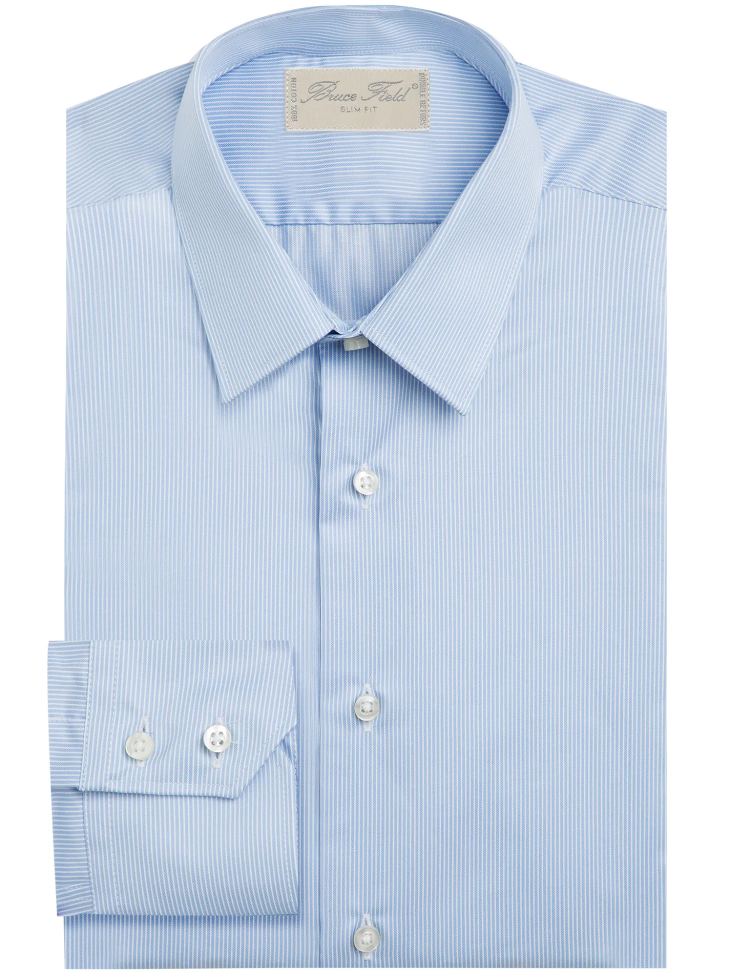 Chemise Benton cintrée pur coton à fines rayures Lausanne
