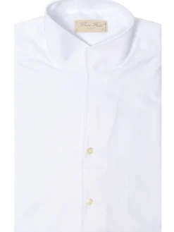 Chemise Brian cintrée à col montant, pur coton Palma