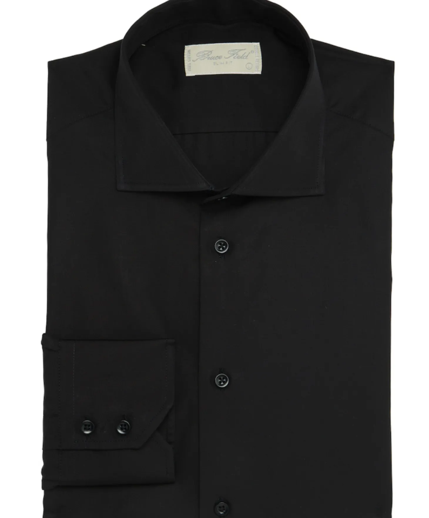 Chemise Paolo cintrée col italien en pur coton Easy Care Non Iron