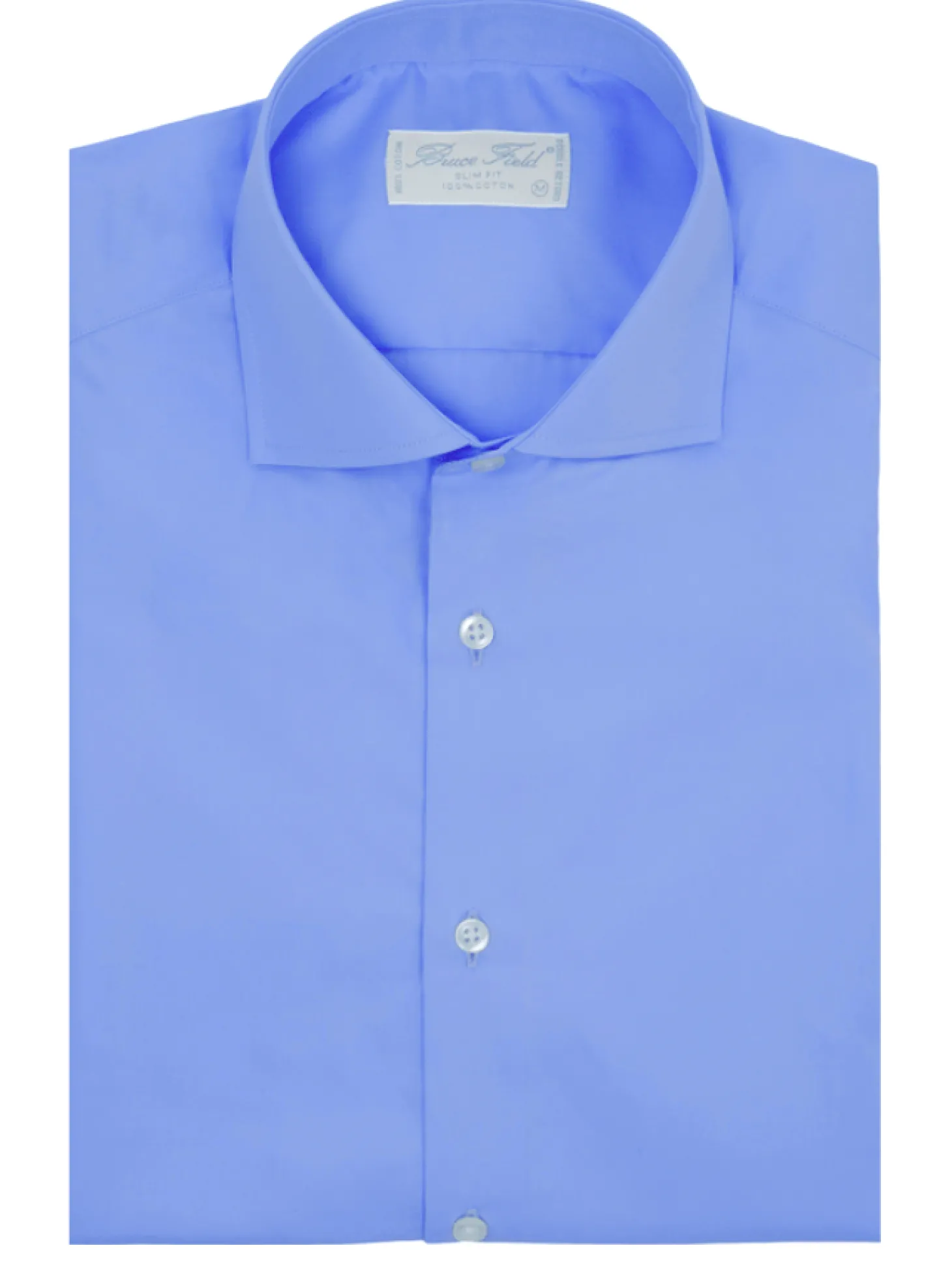 Chemise Paolo cintrée col italien en pur coton Easy Care Non Iron