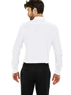 Chemise Thomas cintrée à gorge cachée Easy Care Non Iron