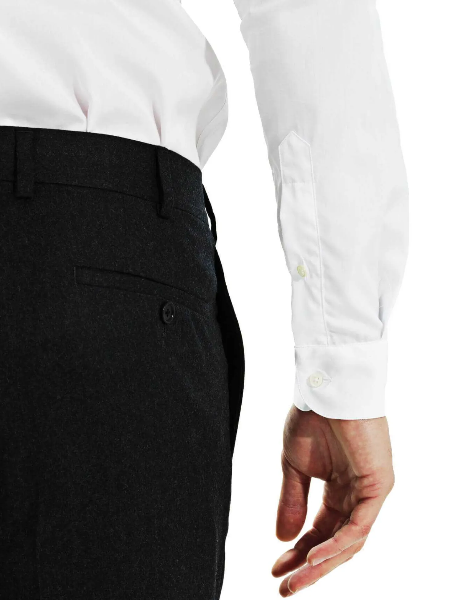 Chemise Thomas cintrée à gorge cachée Easy Care Non Iron