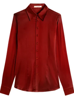 Chemisier cintré satin pure soie Victoria