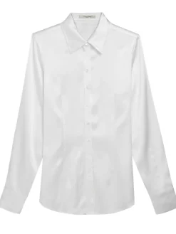 Chemisier cintré satin pure soie Victoria