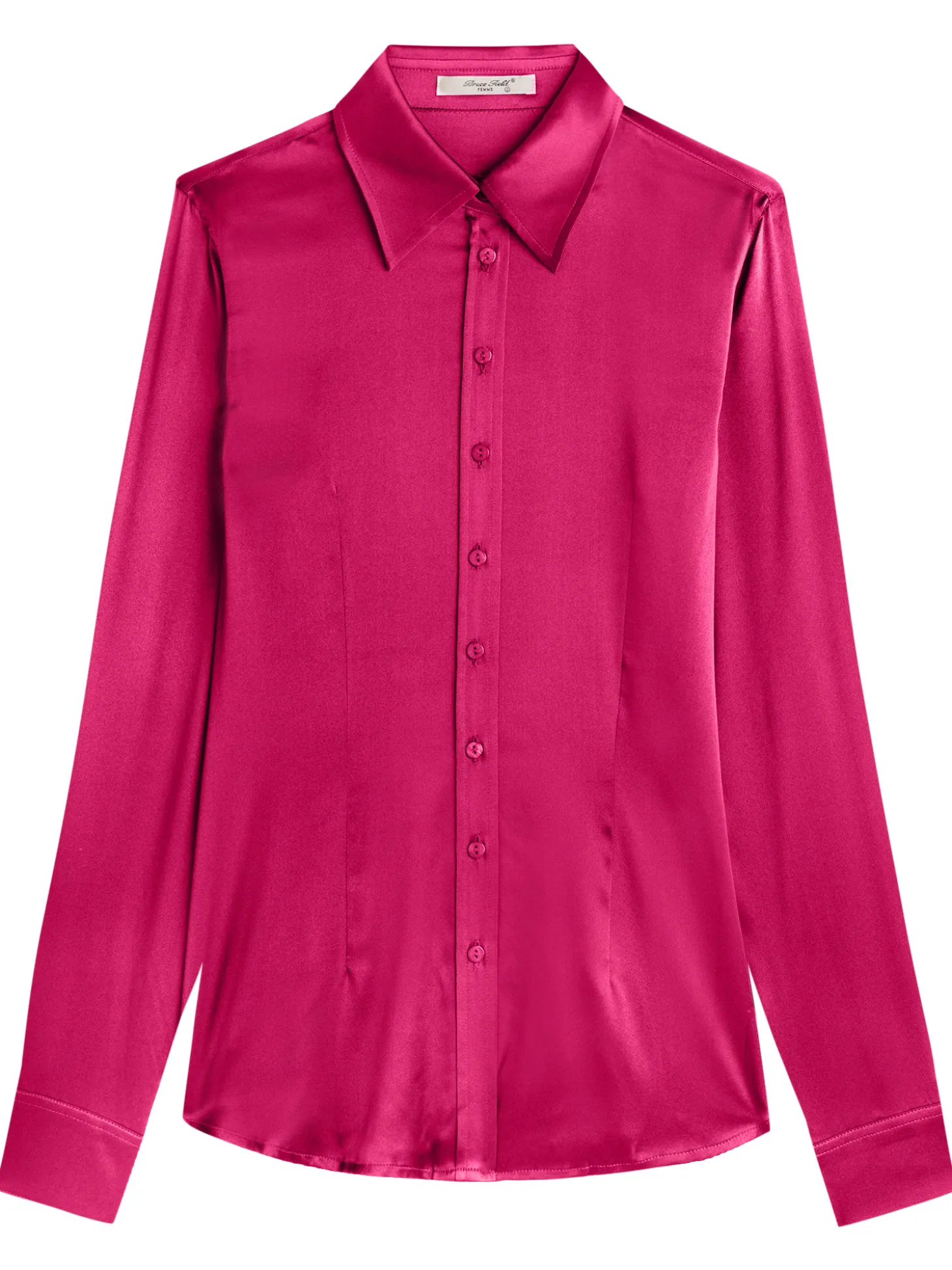 Chemisier cintré satin pure soie Victoria