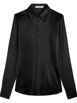 Chemisier cintré satin pure soie Victoria