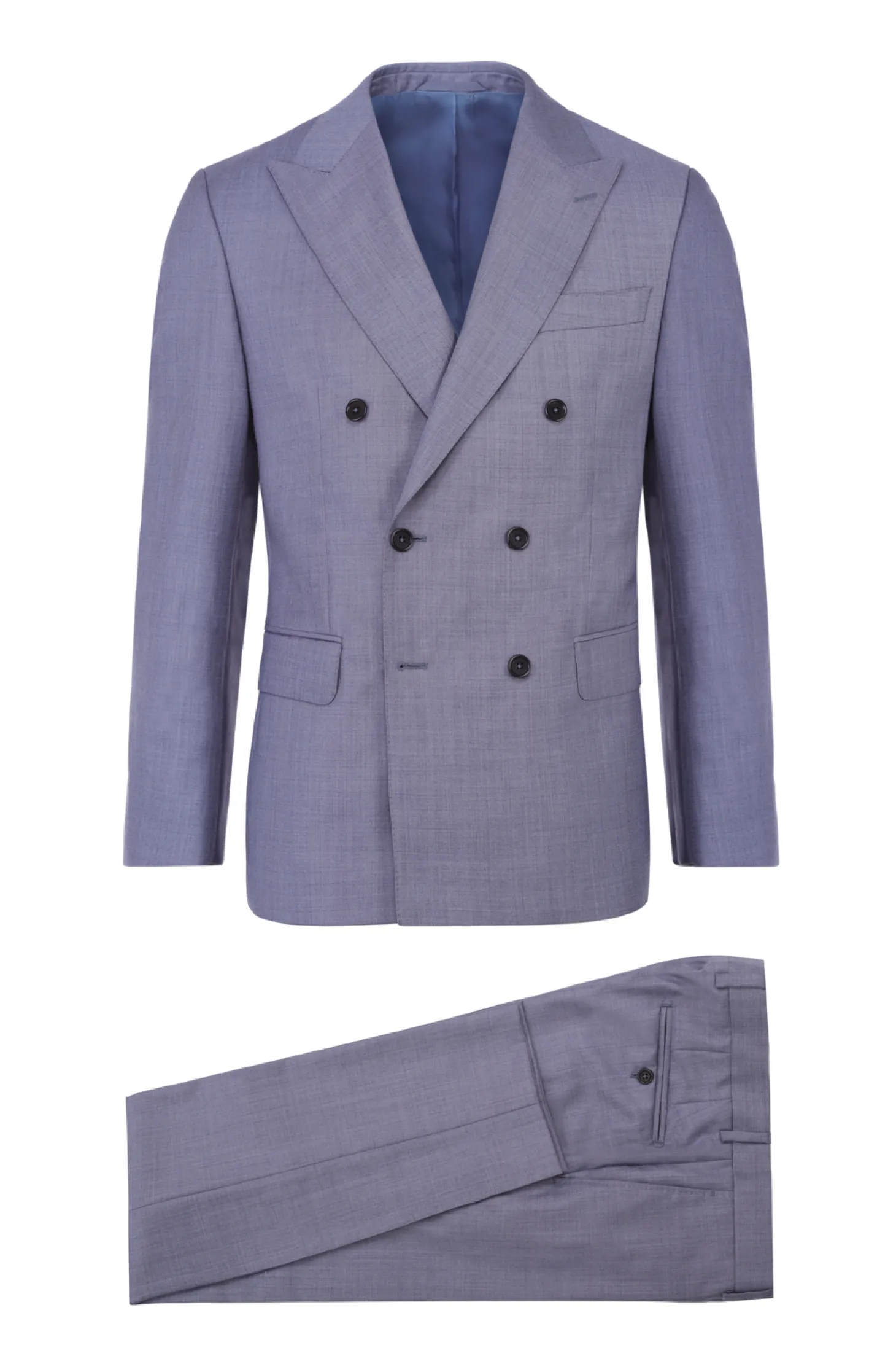 Costume Mathieu Fil à Fil coupe croisée moderne pur laine Vitale Barberis Canonico