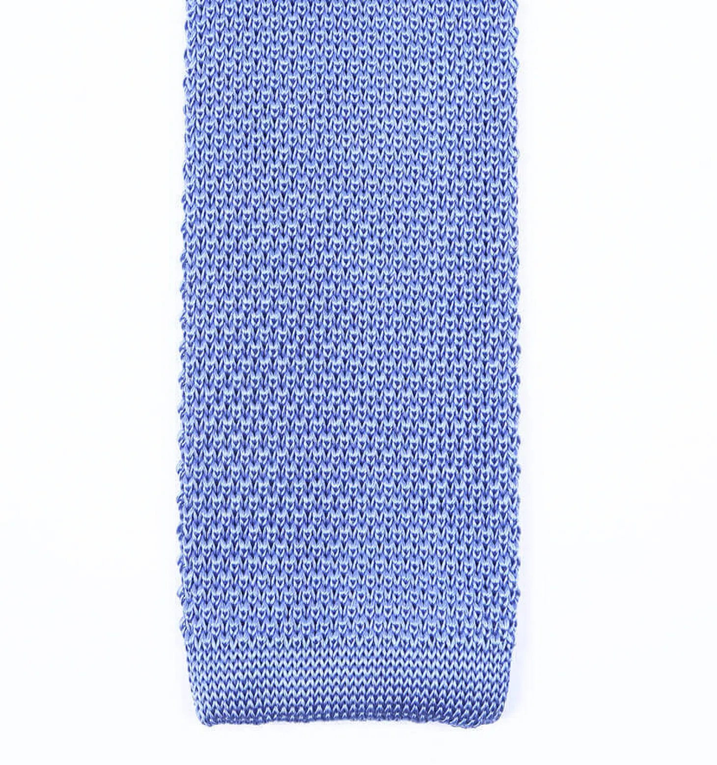 Cravate fine en maille tricot de pure soie