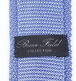 Cravate fine en maille tricot de pure soie