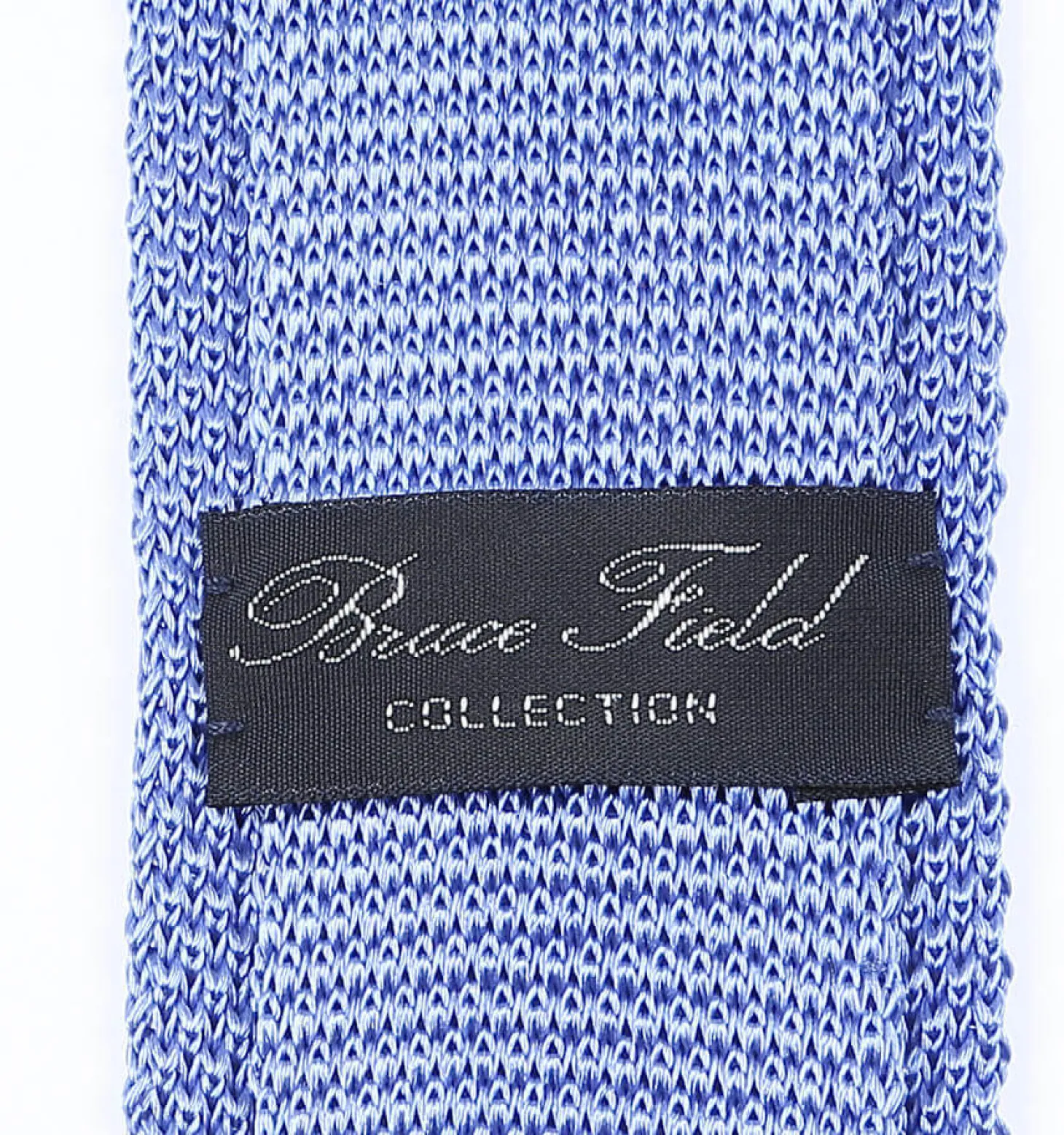 Cravate fine en maille tricot de pure soie