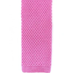 Cravate fine en maille tricot de pure soie